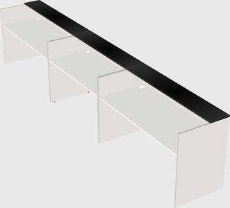 Long reception desk