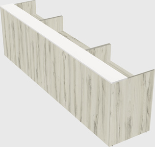 Long reception desk