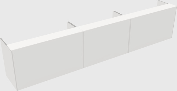 Long reception desk