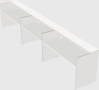 Long reception desk