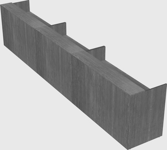 Long reception desk
