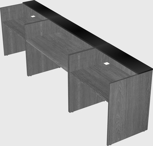 Long reception desk