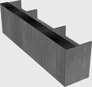Long reception desk