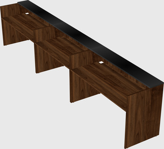 Long reception desk