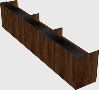 Long reception desk
