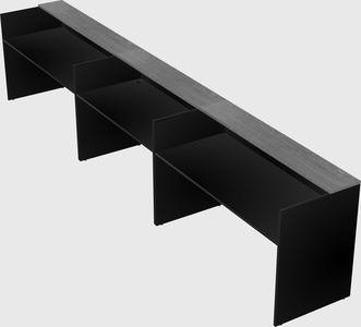 Long reception desk