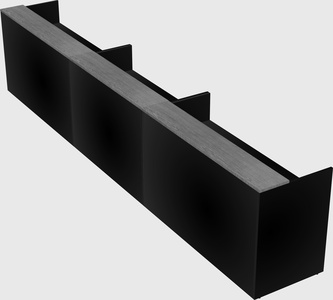 Long reception desk
