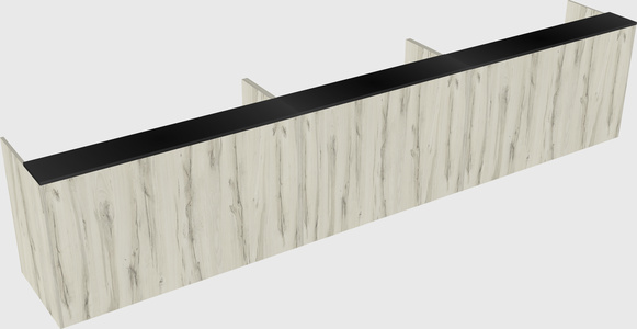 Long reception desk