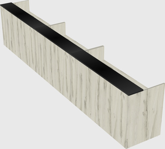 Long reception desk