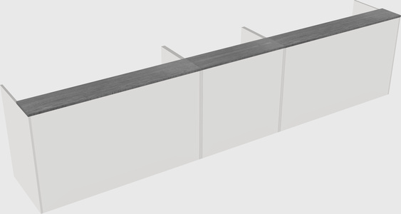 Long reception desk