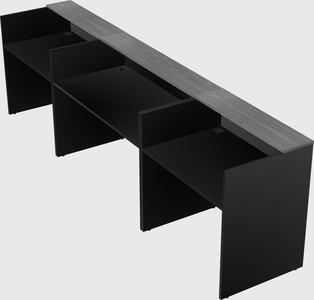 Long reception desk