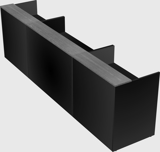 Long reception desk