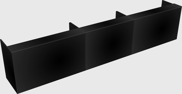 Long reception desk