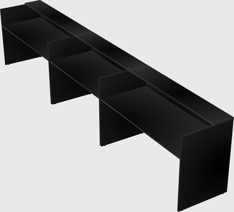 Long reception desk