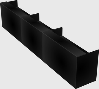 Long reception desk