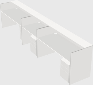 Long reception desk