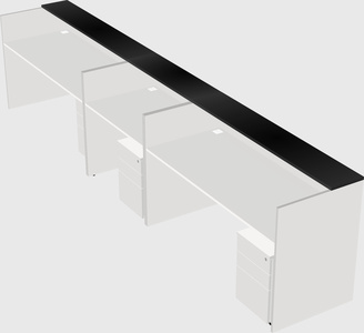 Long reception desk
