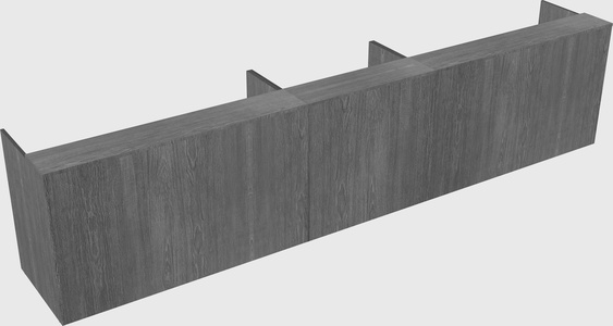 Long reception desk