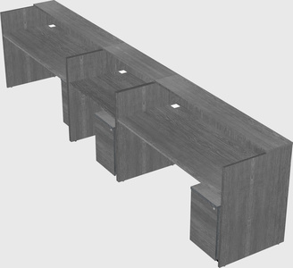 Long reception desk