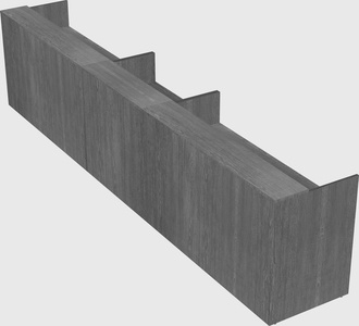 Long reception desk