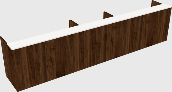 Long reception desk