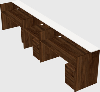 Long reception desk