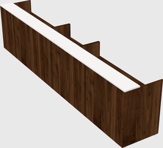 Long reception desk
