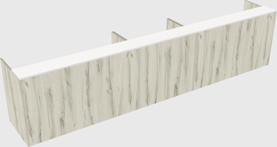 Long reception desk