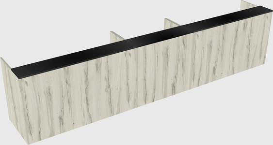 Long reception desk