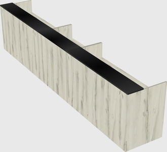 Long reception desk