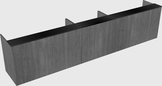 Long reception desk