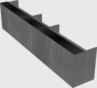 Long reception desk