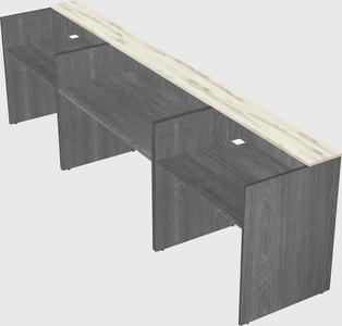 Long reception desk