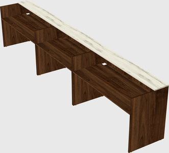 Long reception desk