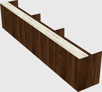 Long reception desk