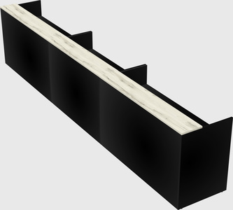 Long reception desk