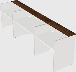 Long reception desk