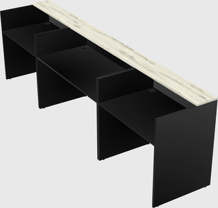 Long reception desk