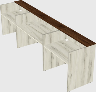 Long reception desk
