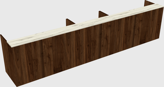 Long reception desk