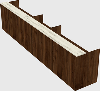 Long reception desk