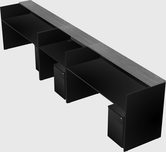 Long reception desk