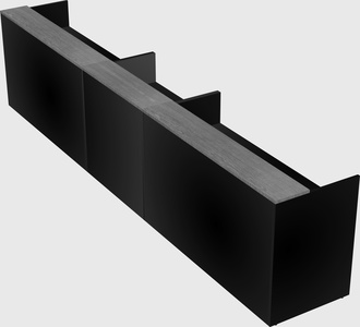 Long reception desk