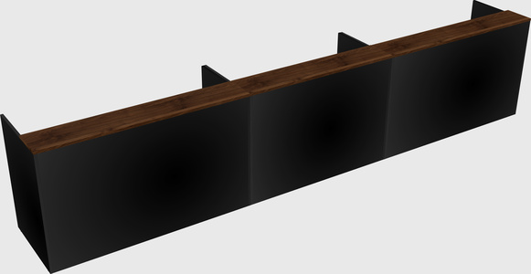 Long reception desk