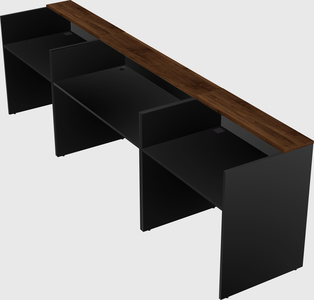Long reception desk