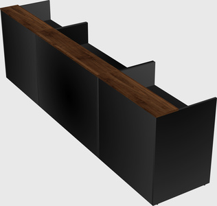 Long reception desk