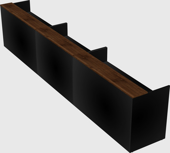Long reception desk