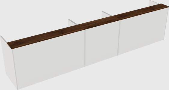 Long reception desk