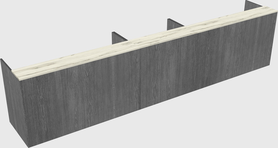 Long reception desk