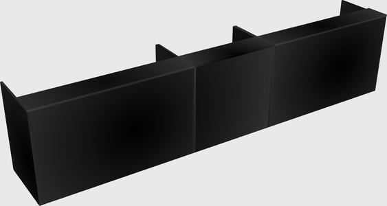 Long reception desk